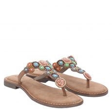 Slides & Zehentrenner in braun für Damen