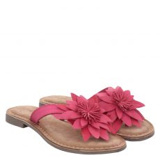 Rot  Slides & Zehentrenner in pink für Damen