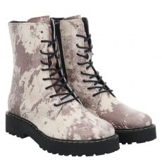 Schnürstiefel in beige für Damen